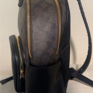 Coach Brown and Black Backpack